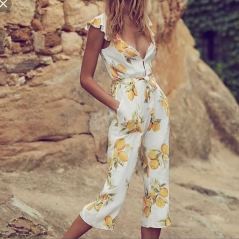💮SOLD💮 For Love & Lemons jumpsuits XS🍋